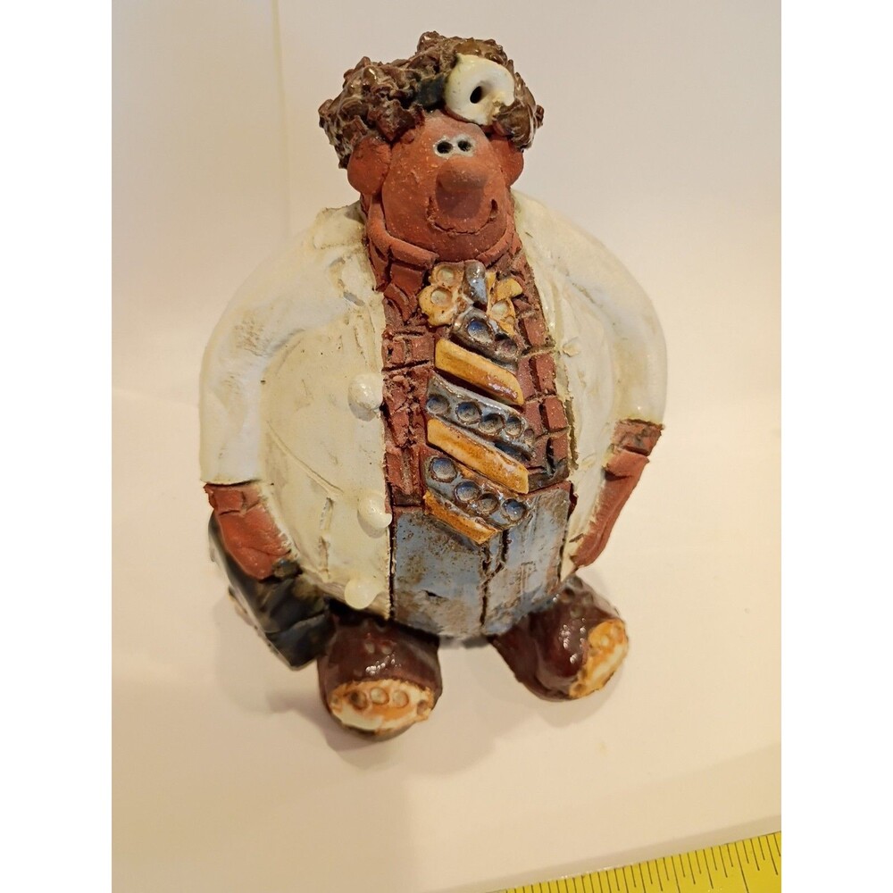 Vtg 1987 Sara Meadows BALLOON PEOPLE Sheriff 5" Tall